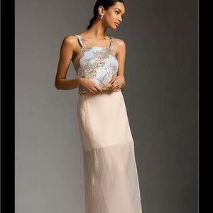 Anthropologie Porridge tallulah Sequin Embellished Women's Top tank M